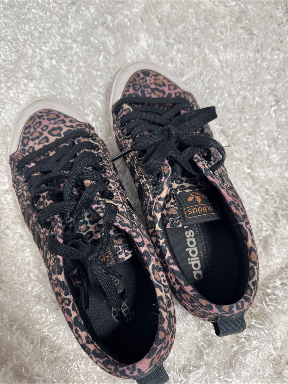 Adidas nizza leopard print sneakers women’s 9 - Picture 5 of 7